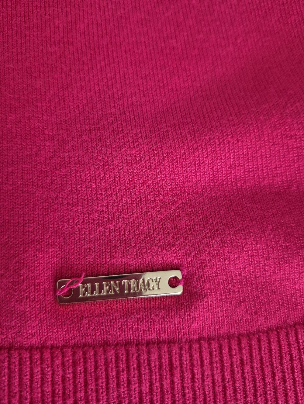 Ellen Tracy Women's Fuschia Cardigan SIZE S - Picture 5 of 10